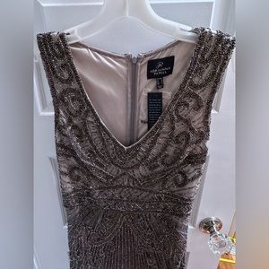 Adrianna Papell Hand-Sewn Beaded Gown - NWT Size 8